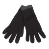 TOUCH SCREEN KNITTED GLOVES Black/Dark Grey (Vyberte barvu černá / tmavě šedá, Velikost S/M)