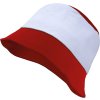 BUCKET HAT Red/White (Vyberte barvu červená / bílá, Velikost U)