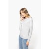 LADIES' LONG-SLEEVED CREW NECK T-SHIRT White (Vyberte barvu bílá, Velikost S)