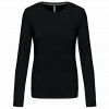 LADIES' LONG-SLEEVED CREW NECK T-SHIRT White (Vyberte barvu bílá, Velikost S)