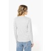 LADIES' LONG-SLEEVED CREW NECK T-SHIRT White (Vyberte barvu bílá, Velikost S)