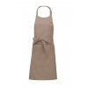 POLYESTER COTTON APRON WITH POCKET Beige (Vyberte barvu béžová, Velikost U)