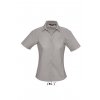 SOL'S ELITE - SHORT SLEEVE OXFORD WOMEN'S SHIRT Sky Blue (Vyberte barvu modrá obloha, Velikost L)