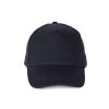 HEAVY COTTON CAP - 5 PANELS Black (Vyberte barvu černá, Velikost U)
