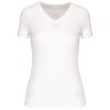 LADIES’ V-NECK SHORT-SLEEVED SPORTS T-SHIRT Aqua Blue (Vyberte barvu vodní modrá, Velikost XS)