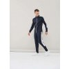 ADULT'S KNITTED TRACKSUIT PANTS Black/Red (Vyberte barvu černá / červená, Velikost XXS)