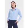 SOL'S EMBASSY - LONG SLEEVE OXFORD WOMEN'S SHIRT Sky Blue (Vyberte barvu modrá obloha, Velikost L)