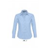 SOL'S EMBASSY - LONG SLEEVE OXFORD WOMEN'S SHIRT Sky Blue (Vyberte barvu modrá obloha, Velikost L)
