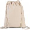 DRAWSTRING BAG WITH THICK STRAPS Black (Vyberte barvu přírodní, Velikost U)