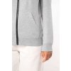 LADIES’ CONTRAST HOODED FULL ZIP SWEATSHIRT Navy/Fine Grey (Vyberte barvu námořnická modrá / jemně šedá, Velikost M)