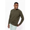 MEN'S ORGANIC COTTON CREW NECK RAGLAN SLEEVE SWEATSHIRT Black (Vyberte barvu černá, Velikost M)