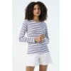 SOL'S MARINE WOMEN - LONG SLEEVE STRIPED T-SHIRT White/Navy (Vyberte barvu bílá / námořnická modrá, Velikost XS)