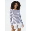 SOL'S MARINE WOMEN - LONG SLEEVE STRIPED T-SHIRT White/Navy (Vyberte barvu bílá / námořnická modrá, Velikost XS)