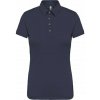 LADIES' SHORT SLEEVED JERSEY POLO SHIRT Black (Vyberte barvu černá, Velikost XS)