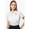 LADIES’ SHORT-SLEEVED PILOT SHIRT White (Vyberte barvu bílá, Velikost S)