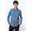 MEN’S DENIM SHIRT Chambray Blue (Vyberte barvu chambray modrá, Velikost M)