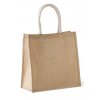 JUTE CANVAS TOTE - LARGE Natural (Vyberte barvu přírodní, Velikost U)