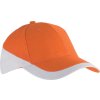 RACING - TWO-TONE 6 PANEL CAP Black/Orange (Vyberte barvu černá / oranžová, Velikost U)
