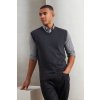 MEN'S V-NECK SLEEVELESS SWEATER Navy (Vyberte barvu námořnická modrá, Velikost XS)