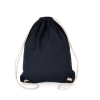 COTTON DRAWSTRING BACKPACK Black (Vyberte barvu námořnická modrá, Velikost U)