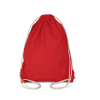 COTTON DRAWSTRING BACKPACK Black (Vyberte barvu červená, Velikost U)