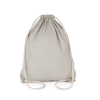 COTTON DRAWSTRING BACKPACK Black (Vyberte barvu sněhová šedá, Velikost U)