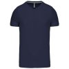 MEN'S SHORT-SLEEVED V-NECK T-SHIRT Black (Vyberte barvu černá, Velikost 4XL)
