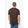 MEN'S SHORT-SLEEVED V-NECK T-SHIRT Black (Vyberte barvu černá, Velikost 4XL)