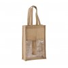 JUTE BOTTLE BAG Natural (Vyberte barvu přírodní, Velikost U)