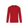 MEN'S LONG-SLEEVED SPORTS T-SHIRT Red (Vyberte barvu červená, Velikost S)