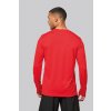 MEN'S LONG-SLEEVED SPORTS T-SHIRT Red (Vyberte barvu červená, Velikost S)