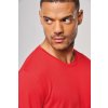MEN'S LONG-SLEEVED SPORTS T-SHIRT Red (Vyberte barvu červená, Velikost S)