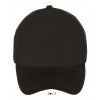 SOL'S BUBBLE - FIVE PANEL MESH CAP Black (Vyberte barvu černá, Velikost U)