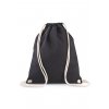 ORGANIC COTTON BACKPACK WITH DRAWSTRING CARRY HANDLES Black (Vyberte barvu černá, Velikost U)