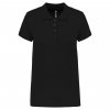 LADIES’ SHORT-SLEEVED PIQUÉ POLO SHIRT Black (Vyberte barvu černá, Velikost M)
