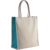 COTTON / JUTE TOTE BAG - 23 L Natural/Black (Vyberte barvu přírodní / černá, Velikost U)