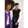 VARSITY JACKET Jet Black/White (Vyberte barvu tryskáčově černá / bílá, Velikost L)