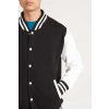 VARSITY JACKET Jet Black/White (Vyberte barvu tryskáčově černá / bílá, Velikost L)