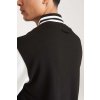 VARSITY JACKET Jet Black/White (Vyberte barvu tryskáčově černá / bílá, Velikost L)