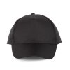 POLYESTER CAP - 5 PANELS Black (Vyberte barvu černá, Velikost U)