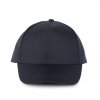 POLYESTER CAP - 5 PANELS Black (Vyberte barvu černá, Velikost U)
