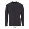 SOL'S <I>IMPERIAL</I> LSL MEN - LONG-SLEEVE T-SHIRT Deep Black (Vyberte barvu hlubinná černá, Velikost S)