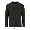 SOL'S <I>IMPERIAL</I> LSL MEN - LONG-SLEEVE T-SHIRT Deep Black (Vyberte barvu hlubinná černá, Velikost S)