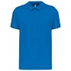 MEN'S SHORT-SLEEVED POLO SHIRT Aqua Blue (Vyberte barvu vodní modrá, Velikost 2XL)
