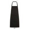 SOL'S GRAMERCY - LONG APRON WITH POCKET Black (Vyberte barvu černá, Velikost U)