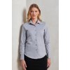 WOMEN'S STRETCH-FIT COTTON POPLIN LONG SLEEVE SHIRT Black (Vyberte barvu černá, Velikost XS)