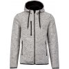 MEN'S HEATHER HOODED JACKET Light Grey Mélange (Vyberte barvu světle šedý melír, Velikost S)