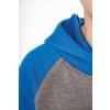 KIDS' TWO-TONE HOODED SWEATSHIRT Grey Heather/Black (Vyberte barvu šedá žíhaná / černá, Velikost 6/8)