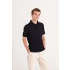 STRETCH POLO Black (Vyberte barvu černá, Velikost S)