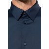 SHORT-SLEEVED COTTON/ELASTANE SHIRT Zinc (Vyberte barvu zinek šedá, Velikost S)